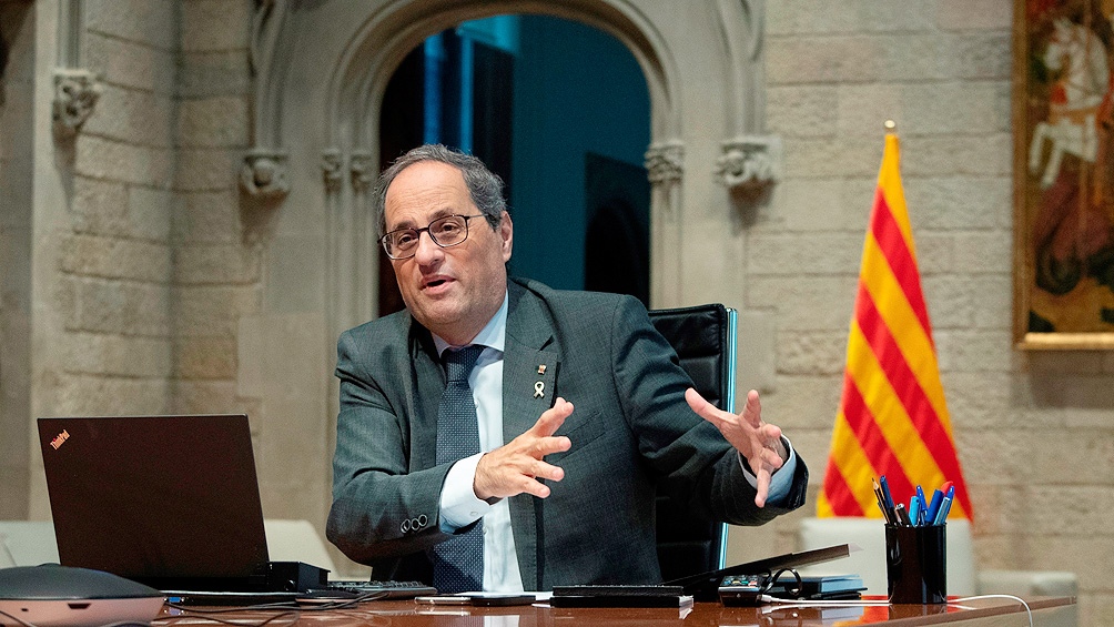 Torra llama a una "ruptura democrática" con España Torra llama a una "ruptura democrática" con España