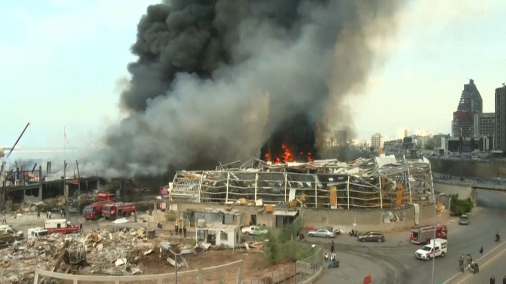 Este incendio recordó a los libaneses la funesta jornada del 4 de agosto Este incendio recordó a los libaneses la funesta jornada del 4 de agosto