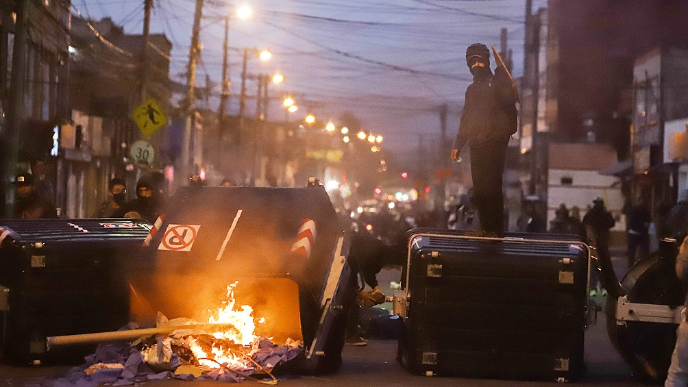 La agresión policial desató el caos La agresión policial desató el caos
