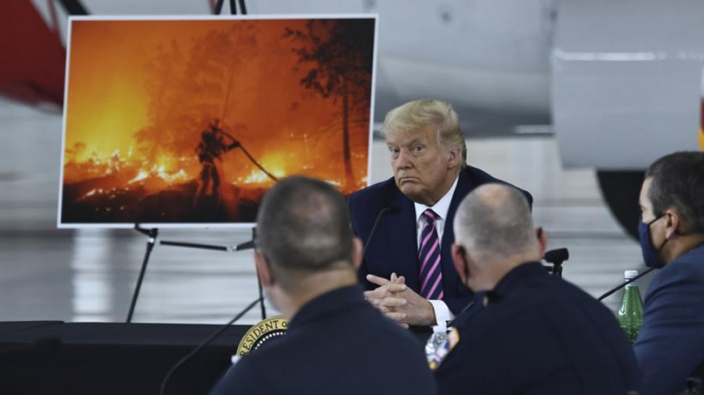 Trump de visita en California durante su campaña presidencial. Trump de visita en California durante su campaña presidencial.