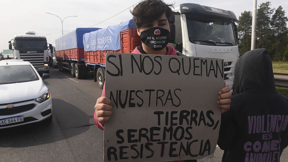 Los ambientalistas reclaman por el cese de los incendios. Los ambientalistas reclaman por el cese de los incendios.