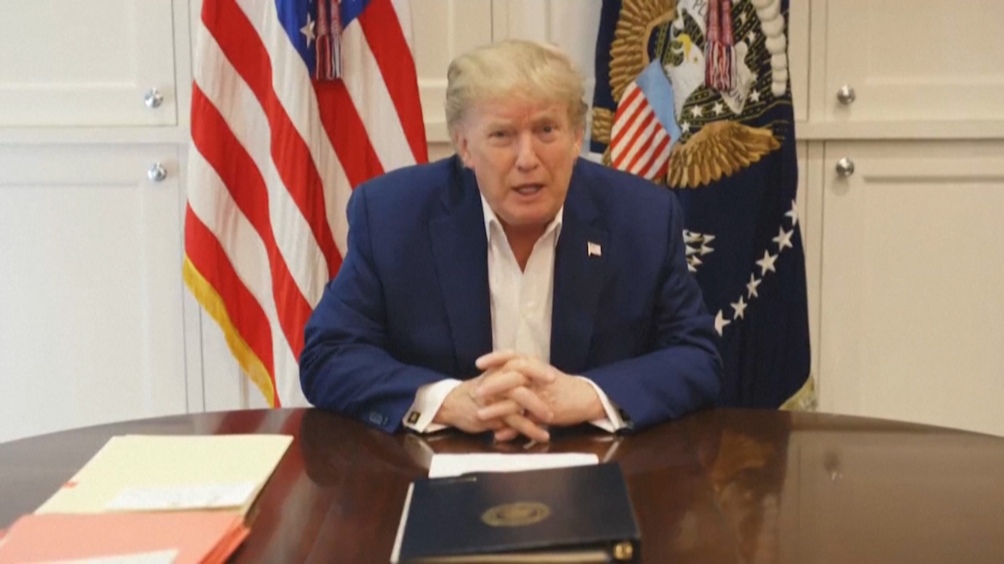 Trump no muestra síntomas de Covid-19 Trump no muestra síntomas de Covid-19