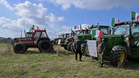 Agricultores preparan sus protestas en Roma y en el festival de San Remo